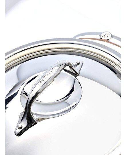 De Buyer Prima Matera sauté-pan with 2 handles and stainless steel lid | De Buyer | Mimocook