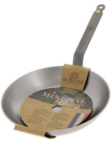  de Buyer MINERAL B Carbon Steel Steak Pan - 9.5” - Ideal for  Searing & Browning Meat - Naturally Nonstick - Made in France: Home &  Kitchen