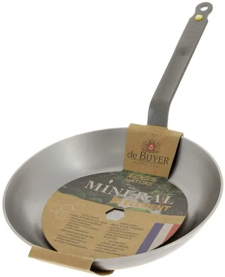 De Buyer Mineral B Element Round Frying Pan