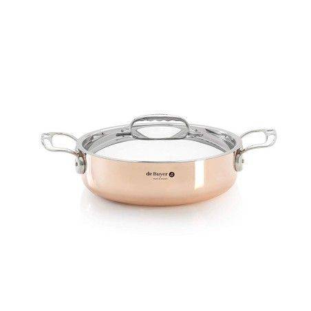 Sautoir en cuivre avec couvercle en inox PRIMA MATERA De Buyer | De Buyer | Mimocook