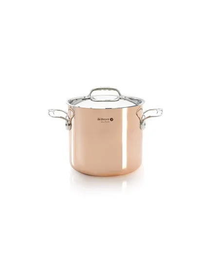 De Buyer Prima Mantera stockpot copperwith lid
