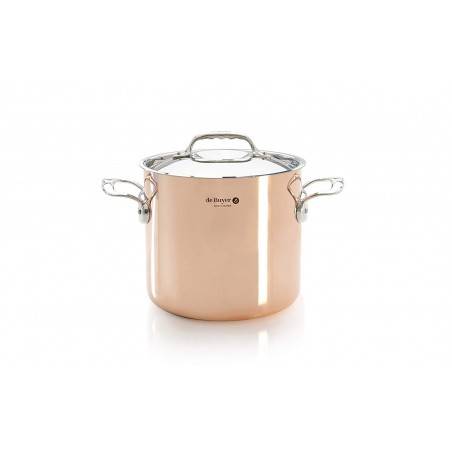 De Buyer Prima Mantera stockpot copperwith lid