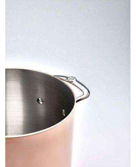 Marmite en cuivre avec couvercle en inox PRIMA MATERA De Buyer | De Buyer | Mimocook