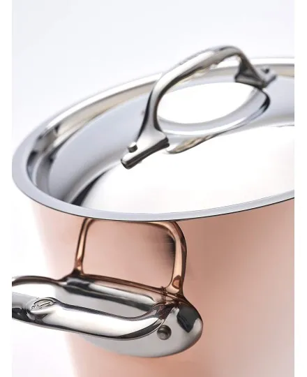 De Buyer Prima Mantera stockpot copperwith lid