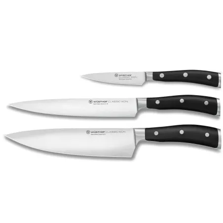 Conjunto 3 facas Wusthof Classic Ikon - Mimocook