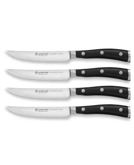Conjunto facas de bife Wusthof Classic Ikon - Mimocook