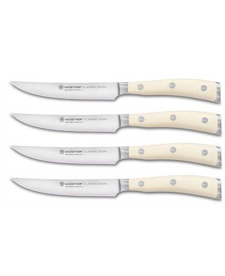 Wüsthof Classic Ikon 4-teiliges Steakmesser-Set Crème | Wusthof | Mimocook