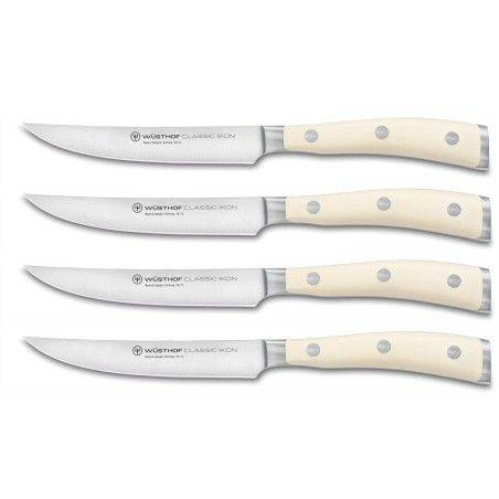Wusthof Ikon Cream Série 4 couteaux à steak | Wusthof | Mimocook