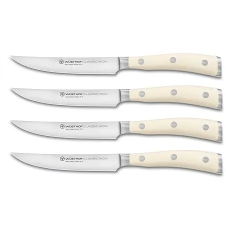 Wusthof Ikon Creme Steakmesser-Set - Mimocook