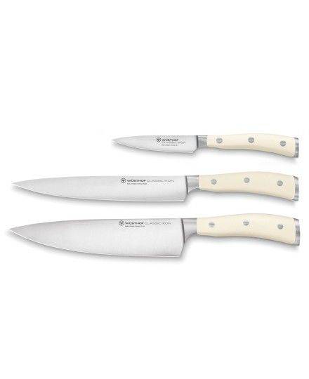 Wüsthof Classic Ikon Crème 3-Piece Chef’s Knife Set | Wusthof | Mimocook