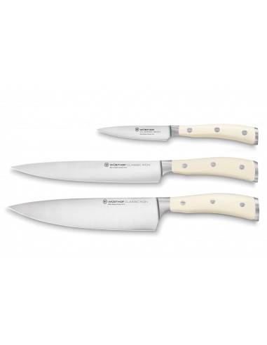 Wusthof Ikon Creme 3-tlg. Messerset - Mimocook