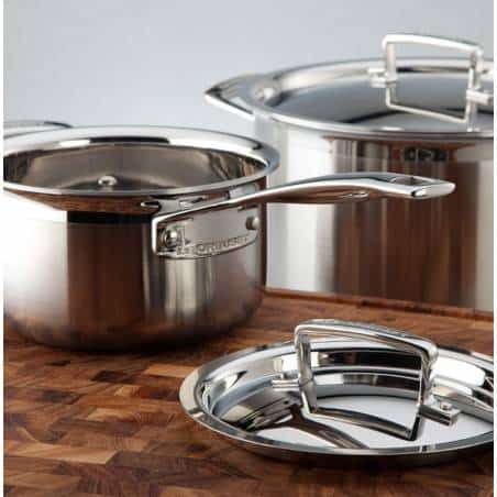 Le Creuset 3-Ply Stainless Steel Saucepan Set - 5 Pieces - Mimocook
