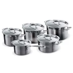 Le Creuset 3-Ply Plus Stainless Steel Saucepan Set - 5 Pieces | Le Creuset | Mimocook
