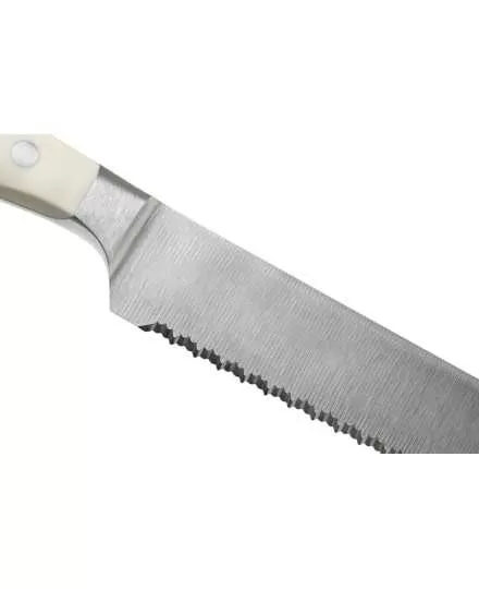 Faca de Pão 23cm serrilha dupla Wusthof Ikon Creme - Mimocook