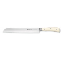 Faca de Pão 23cm serrilha dupla Wusthof Ikon Creme - Mimocook