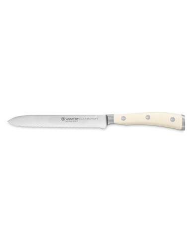 Faca serrilhada 14cm Wusthof Ikon Creme - Mimocook