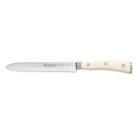 Faca serrilhada 14cm Wusthof Ikon Creme - Mimocook