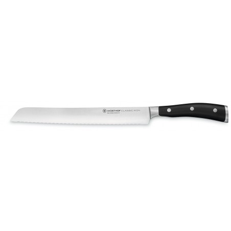 Faca de Pão 23cm serrilha dupla Wusthof Classic Ikon - Mimocook