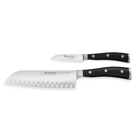 Set 2 cuchillos Wusthof Classic Ikon Santoku y pelador | Wusthof | Mimocook