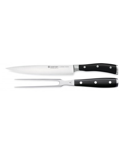 Wusthof Classic Ikon 2 pc. carving set - Mimocook