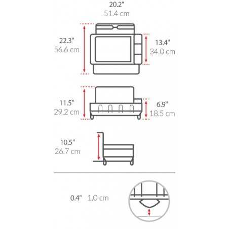 Escorredor Steel frame simplehuman - Mimocook