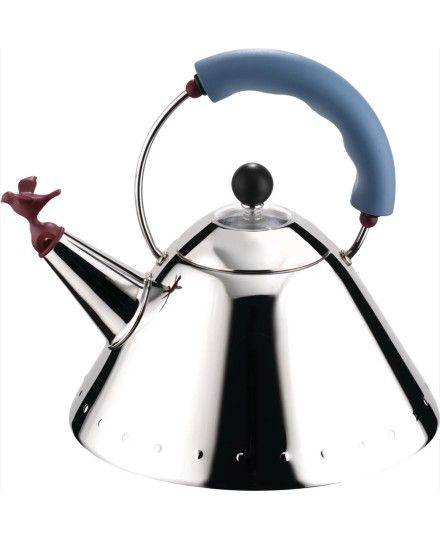 Alessi 9093 Hervidor de Acero Inoxidable con Silbato | Alessi | Mimocook
