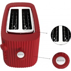 Alessi Plissé Toaster Black - Mimocook