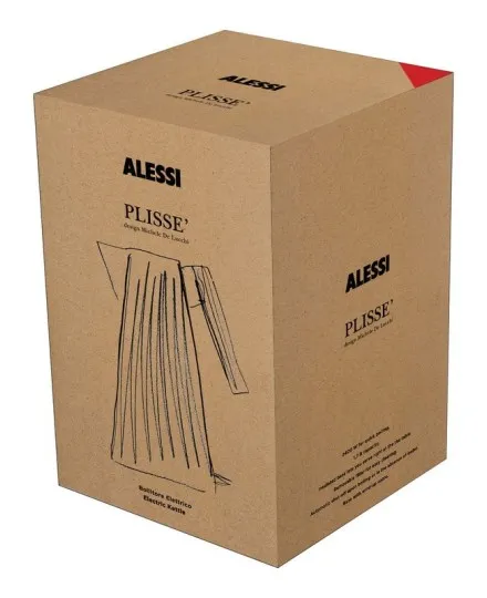 Chaleira eléctrica 1,7L preta Plissé da Alessi - Mimocook