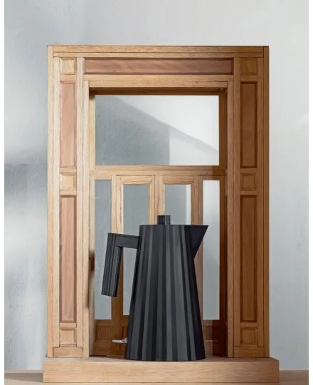 Alessi Plissé Elektrischer Wasserkocher Schwarz - Mimocook