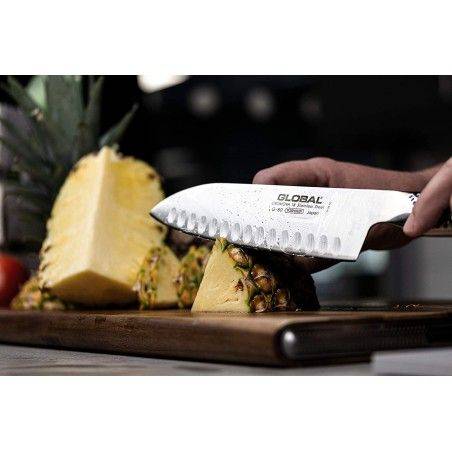 Global G-80 Santoku mit Kullenschliff 18 cm | Global | Mimocook