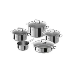 Le Creuset 3-Ply Plus Stainless Steel Saucepan Set - 5 Pieces | Le Creuset | Mimocook