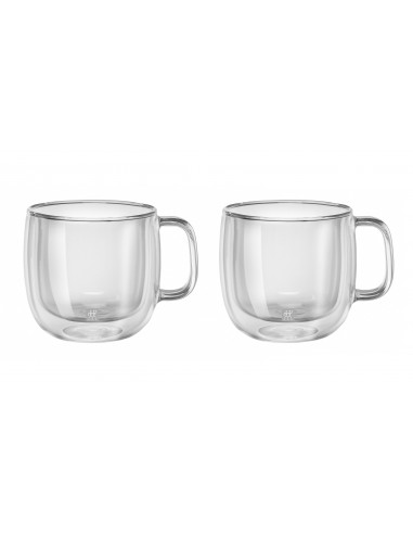 Set of 2 cappuccino glasses with handle 450 ml ZWILLING Sorrento - Mimocook