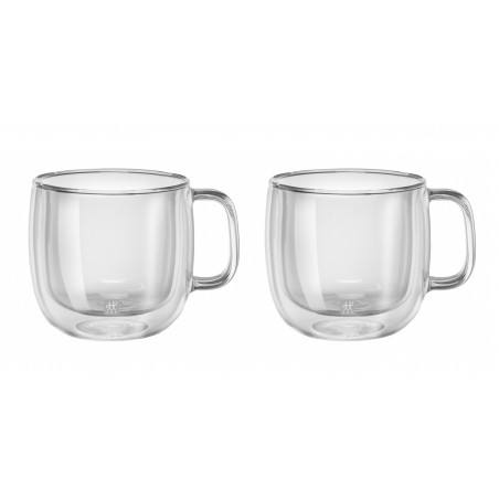 Set of 2 cappuccino glasses with handle 450 ml ZWILLING Sorrento - Mimocook