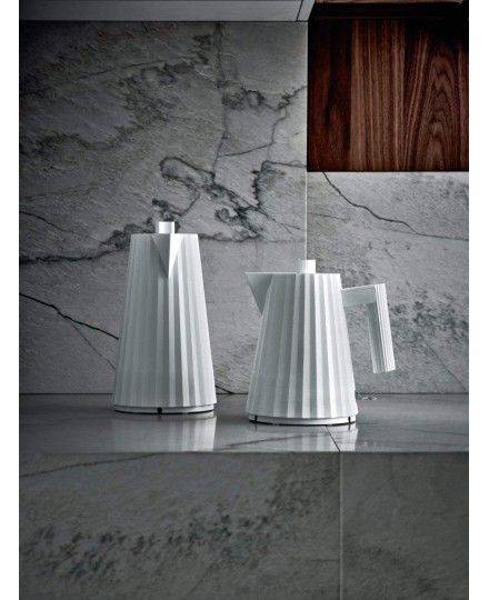 Bouilloire électrique blanche 1L Plissé Alessi | Alessi | Mimocook