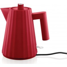 Alessi Plissé 1L Electric Water Kettle Red - Mimocook