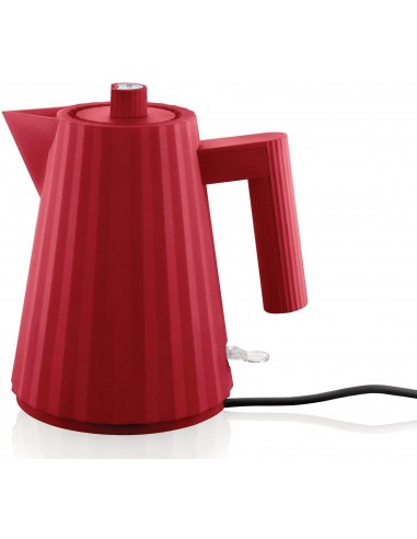 Alessi Plissé 1L Electric Water Kettle Red - Mimocook