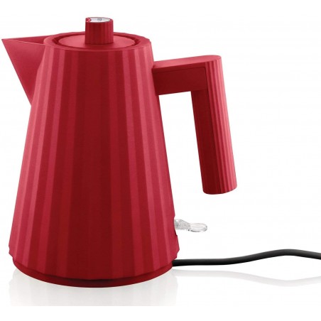 Alessi Plissé 1L Electric Water Kettle Red - Mimocook