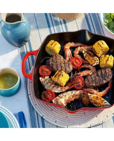 Le Creuset 30cm Cast Iron Deep Square Grill - Mimocook