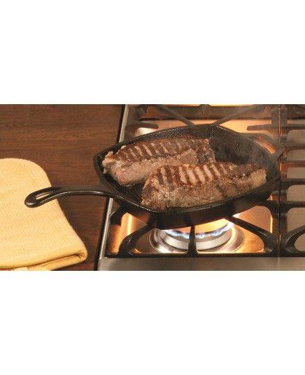 Lodge Square Cast Iron Grill Pan 27cm | Lodge | Mimocook