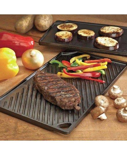 Grille en fer réversible 42x24cm de Logde | Lodge | Mimocook