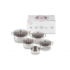 Trem de cozinha 5 peças em inox 3ply plus da Le Creuset - Mimocook