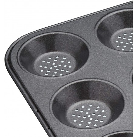 Kitchen Craft Master Class Crusty Bake Non-Stick Hole Shallow Baking Pan - Mimocook