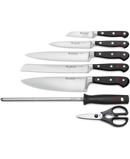 Bloque de cuchillo clásico Wusthof Classic 7 piezas - Mimocook