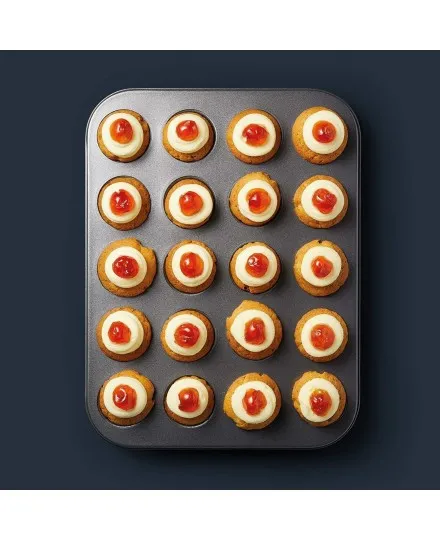 Forma antiaderente 20 buracos fundos amovíveis Master Class Kitchen Craft - Mimocook