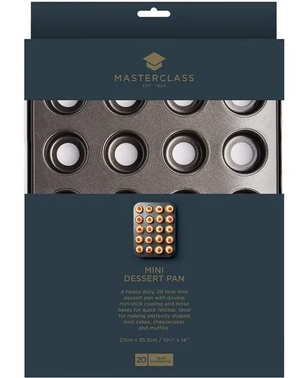 Forma antiaderente 20 buracos fundos amovíveis Master Class Kitchen Craft - Mimocook