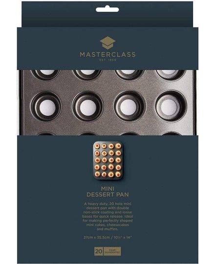 Kitchen Craft Master Class Non-Stick Twenty Hole Mini Bites Tin | Kitchen Craft | Mimocook