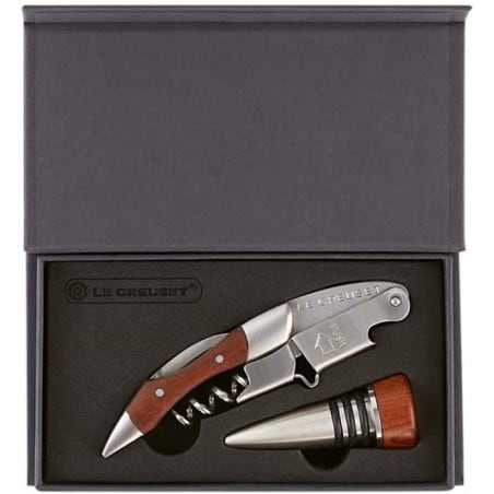 Set saca rolhas sommelier e rolha de madeira GS190 Le Creuset - Mimocook