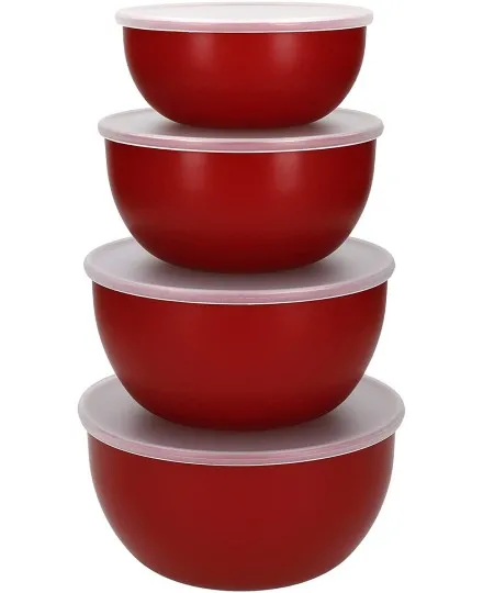 Set 4 caixas de preparação com tampa da KitchenAid - Mimocook