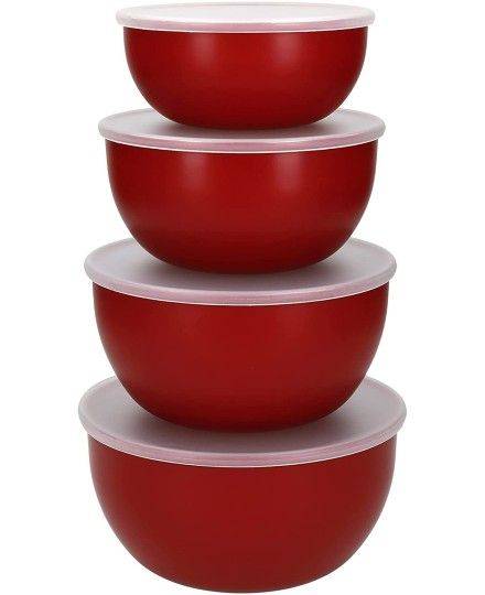 KitchenAid 4er-Set Schüsseln mit Deckel für Mahlzeiten | KitchenAid | Mimocook