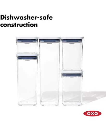 Set 5 hermetische Gefäße Pop 2.0 von Oxo - Mimocook